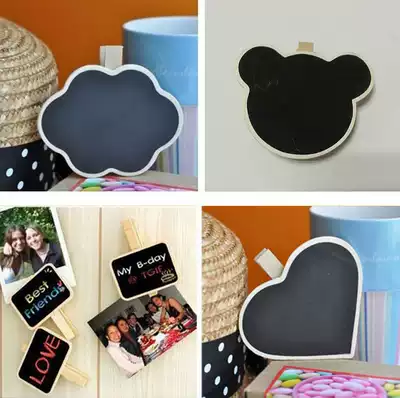 ZAKKA creative mini clip small blackboard item label specialty shape commodity price tag note board