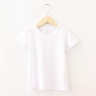 . Trai và trẻ em gái mùa xuân và mùa hè mỏng dài tay T-shirt trong phiên bản Hàn Quốc con lớn của vòng cổ màu đen đầu trắng cơ thể kéo dài đáy.