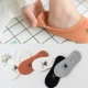 Mu Yilan vớ của phụ nữ vớ vớ vô hình vớ cotton mùa hè nông miệng thấp để giúp silicone mỏng trượt mồ hôi dễ thương - Vớ hàng tuần vớ nữ
