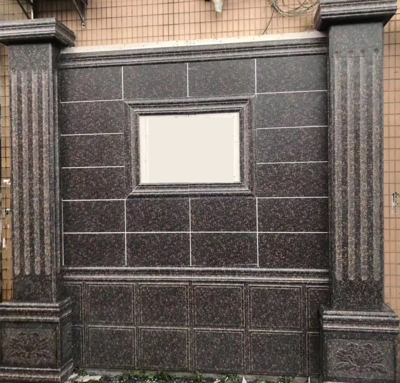 Villa outside Roman column exterior wall brick middle plate 300X600 granite face rural self-built house tile window line