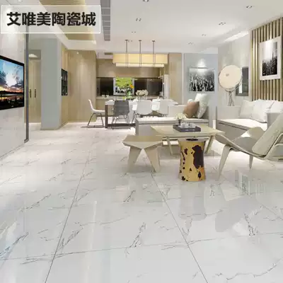 Full cast glaze living room tile floor tile 800x800 bedroom floor tile 600X600 Snow White Jazz White Diamond