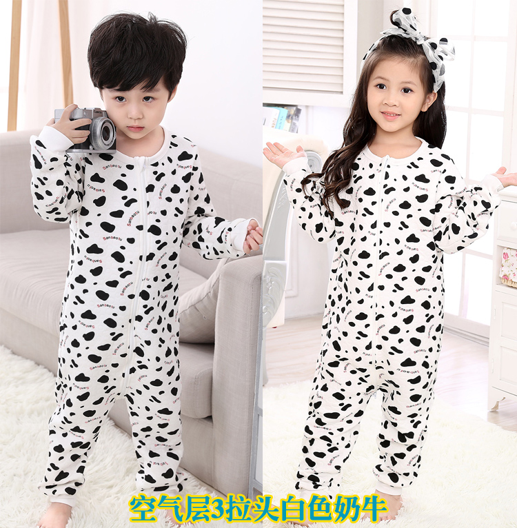 Mùa thu và mùa đông dày lên bé trai và bé gái chống đá là bụng mát kích thước lớn haber cotton ấm chăn bông trẻ em body suit cho be