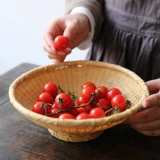 Редактор бамбука бамбука бамбука китайский китайский дзен дзен фруктовый хранение корзина для хранения корзины с закусками