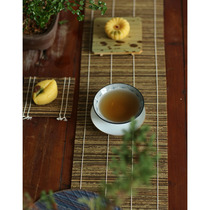 Purple Bamboo Cup Mat Kung Fu Tea Accessories Tea Mat Bamboo Mat Tea Tray Tea Table Waterproof Tea Channel Utensils Zero Fit
