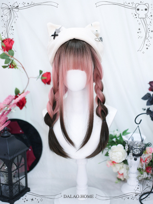 taobao agent 大佬家 Wig two -dimensional long straight hair 