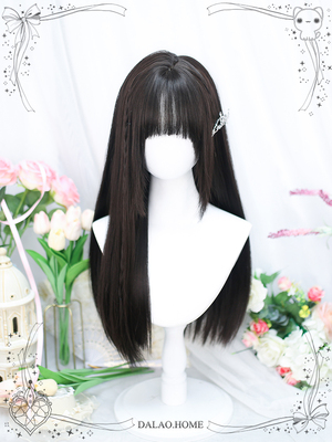 taobao agent 大佬家 Simulation long straight hair fake hair