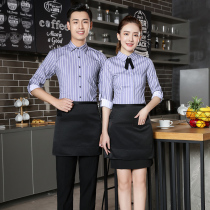 Waiter Work clothes Long Sleeve West Restaurant Restaurant Catering Hotel Work clothes Autumn Winter Hotpot Men and Women Uniform