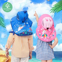 KK Tree children sunscreen hat summer baby sunhat boy girl fisherman sun hat anti-UV big hat