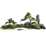 Смоделированные приветственные украшения сосны Сосновые дерево.