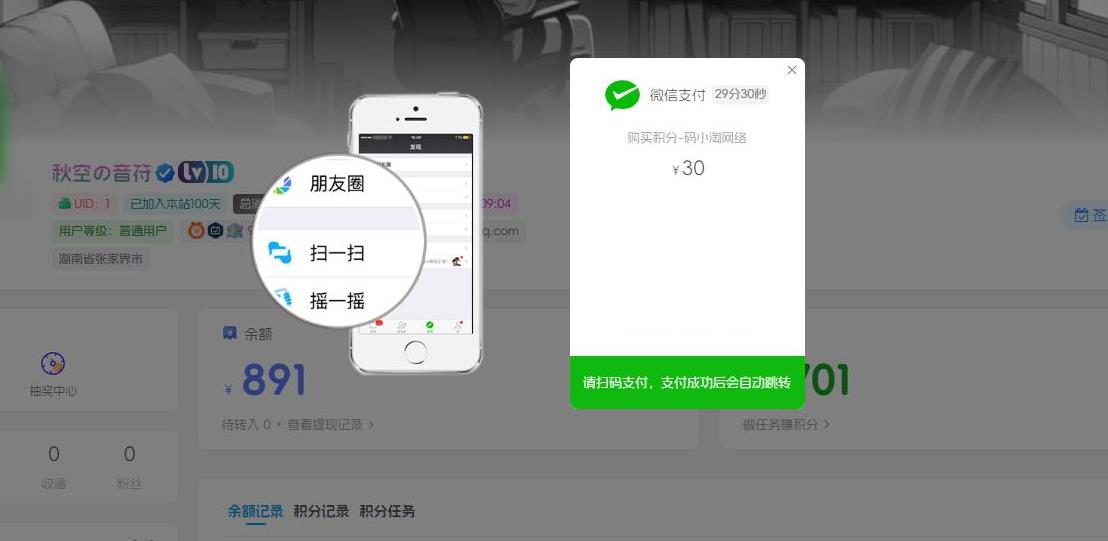 子比主题 — 伪易支付对接插件-比子博客