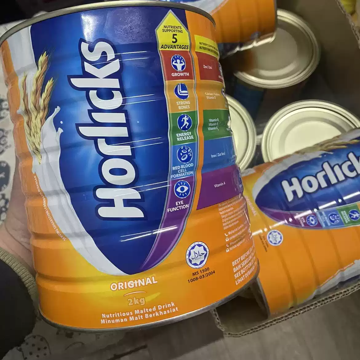 马来西亚产2kg好立克港版冲泡麦芽饮品大罐装早餐饮料