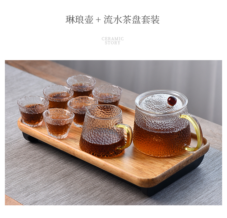 The Story of pottery and porcelain making tea with a suit of household contracted sitting room small office the tea set of the tea taking kung fu tea set