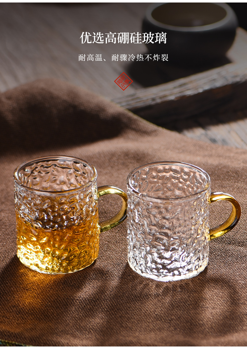 The Story of pottery and porcelain teacup thickening to hold to thermal belt master sample tea cup small glass cup household kung fu tea set