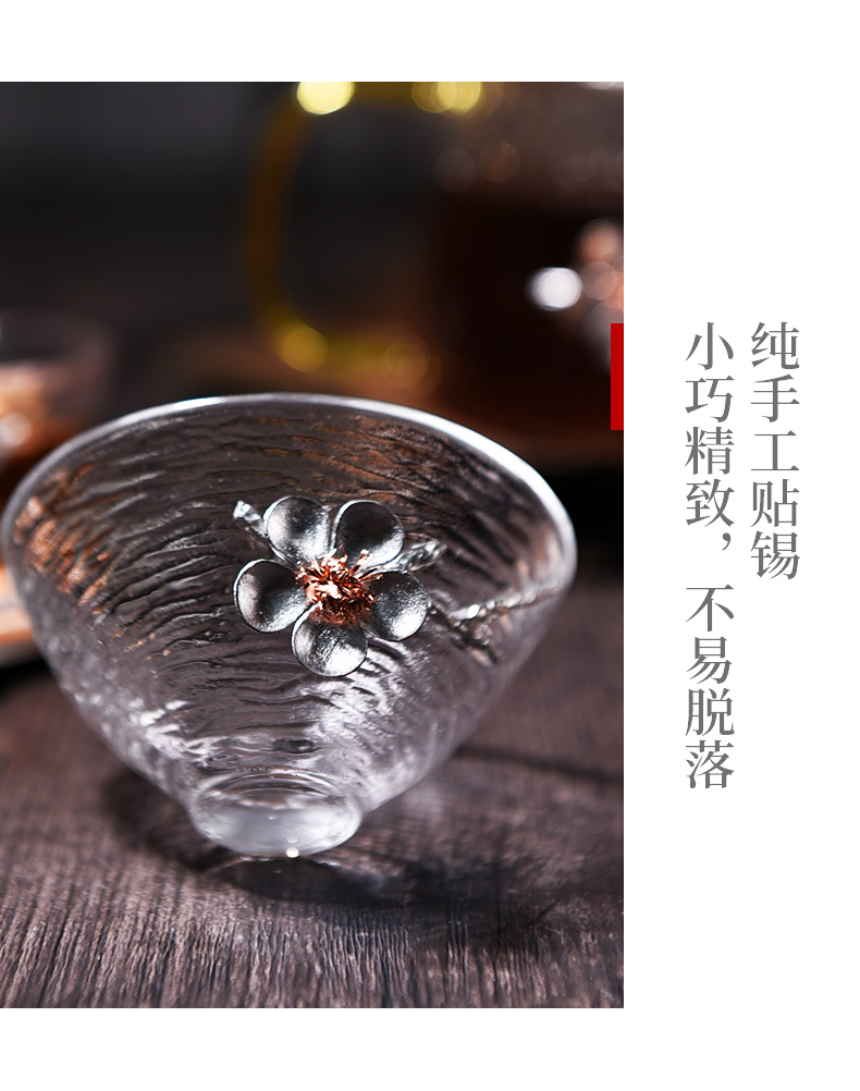 Ceramic story master sample tea cup cup single cup glass hammer stick a small Japanese kung fu tea tin, tea sets tea cups