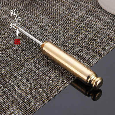 Ceramic story aluminum knife gold - plated stainless steel metal ChaZhen pry tools black tea tea tea tea cake tea accessories