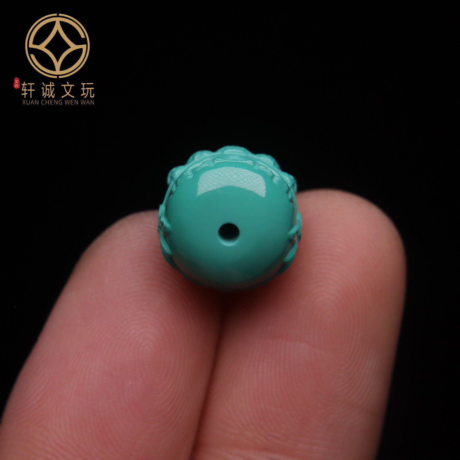 DIY аксессуары 优化高瓷绿松石骷髅桶珠蒙松散珠手串手持108diy手錬配饰配件配珠