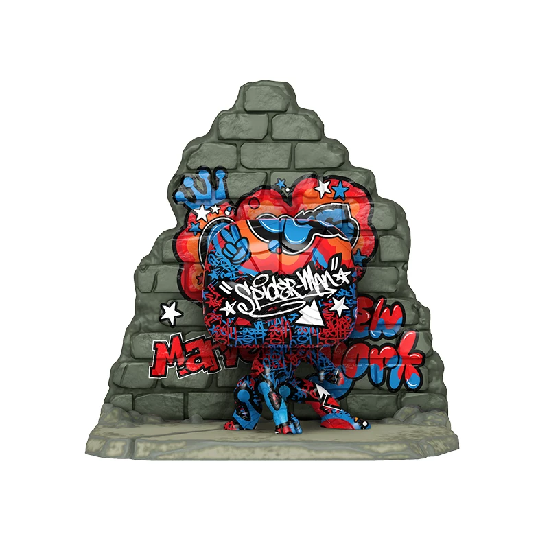 Minifigure, toy, Marvel, limited edition, Spiderman, graffiti