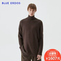 BLUE ERDOS mùa thu và mùa đông cao cổ áo thả vai người đàn ông lỏng lẻo của tinh khiết cashmere áo len B176A0004 bomber nam
