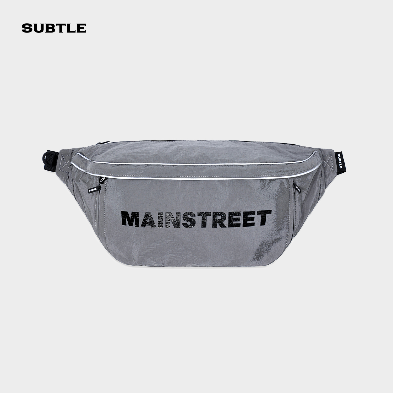 SUBTLE PANTHER cubic crepe messenger bag men's large-capacity shoulder bag waist bag tide brand sports women's shoulder bag