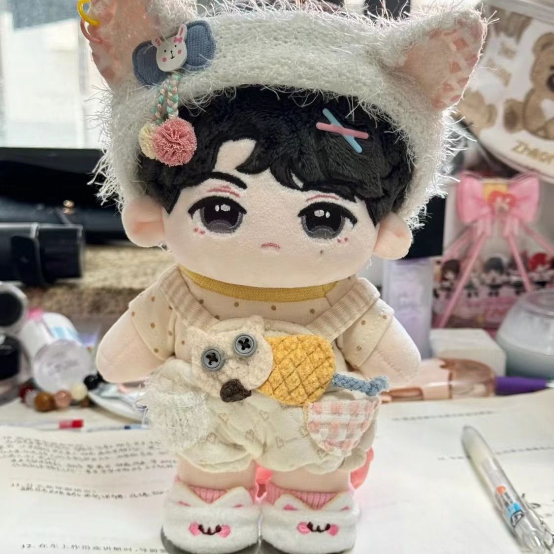 时代少年团 严浩翔 棉花娃娃 小卡 出时代少年团严浩翔棉花娃娃小卡右边那张