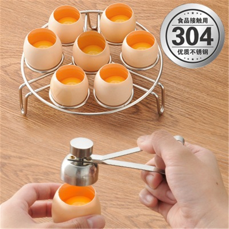 Knock eggshell egg opener 304 stainless steel merchants use kitchen eggs to punch and break eggshell artifact glutinous rice eggs to open the shell