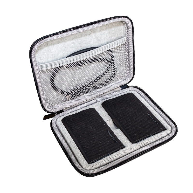 Suitable for Samsung T9 Solid-State Mobile Hard Drive Storage Bag T7 Shield Dual Hard Drive Shockproof Bag Hard Protective Case