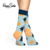 Happy vớ xuân hè mới nam và nữ xu hướng vớ cotton cá tính Polaris vớ ống dài màu cotton - Vớ bông tất nike chính hãng Vớ bông