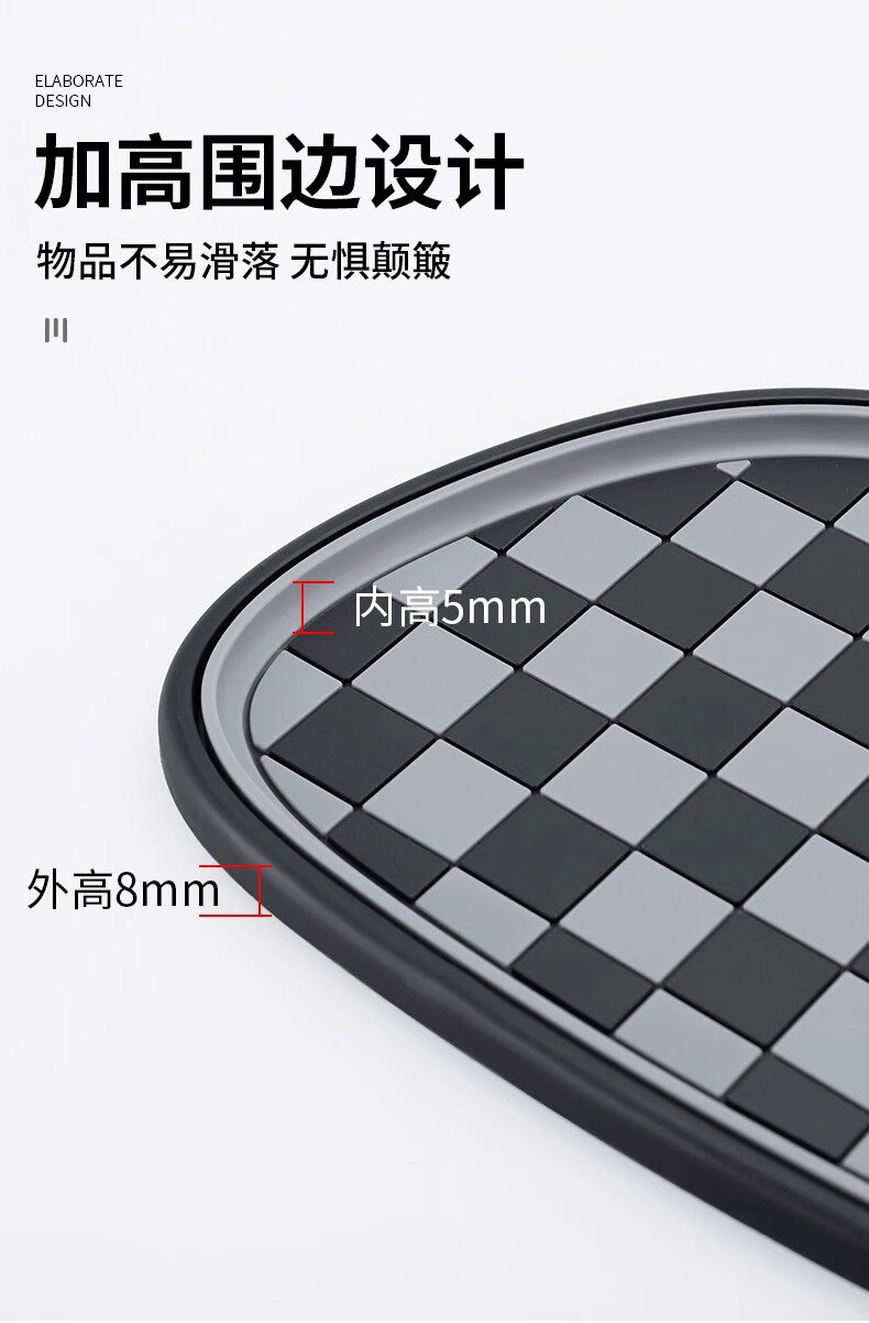 3-in-1 Car Center Console Multifunctional Traceless Temporary Car Phone Holder Anti-Slip Mat Parking Number Plate