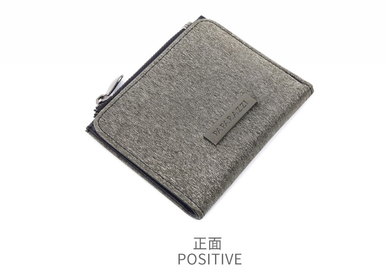 бумажник paparazzi2023新款钱包女短款拉链两折叠皮夹子时尚韩版潮零钱包