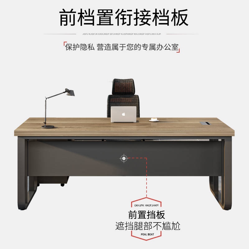 General Manager Supervisor Desk Executive Desk Boss Desk President Desk Simple Modern Office Furniture Office Desk and Chair Combination