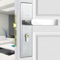 Stainless steel door lock indoor bedroom door lock toilet hand lock solid wood door lock kitchen lock old door change Lock