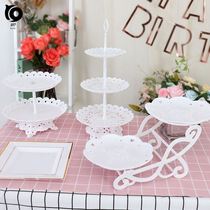 Display Plate party dessert frame West spot place cake holder wedding dessert table cake stand plate Egg Tart set frame