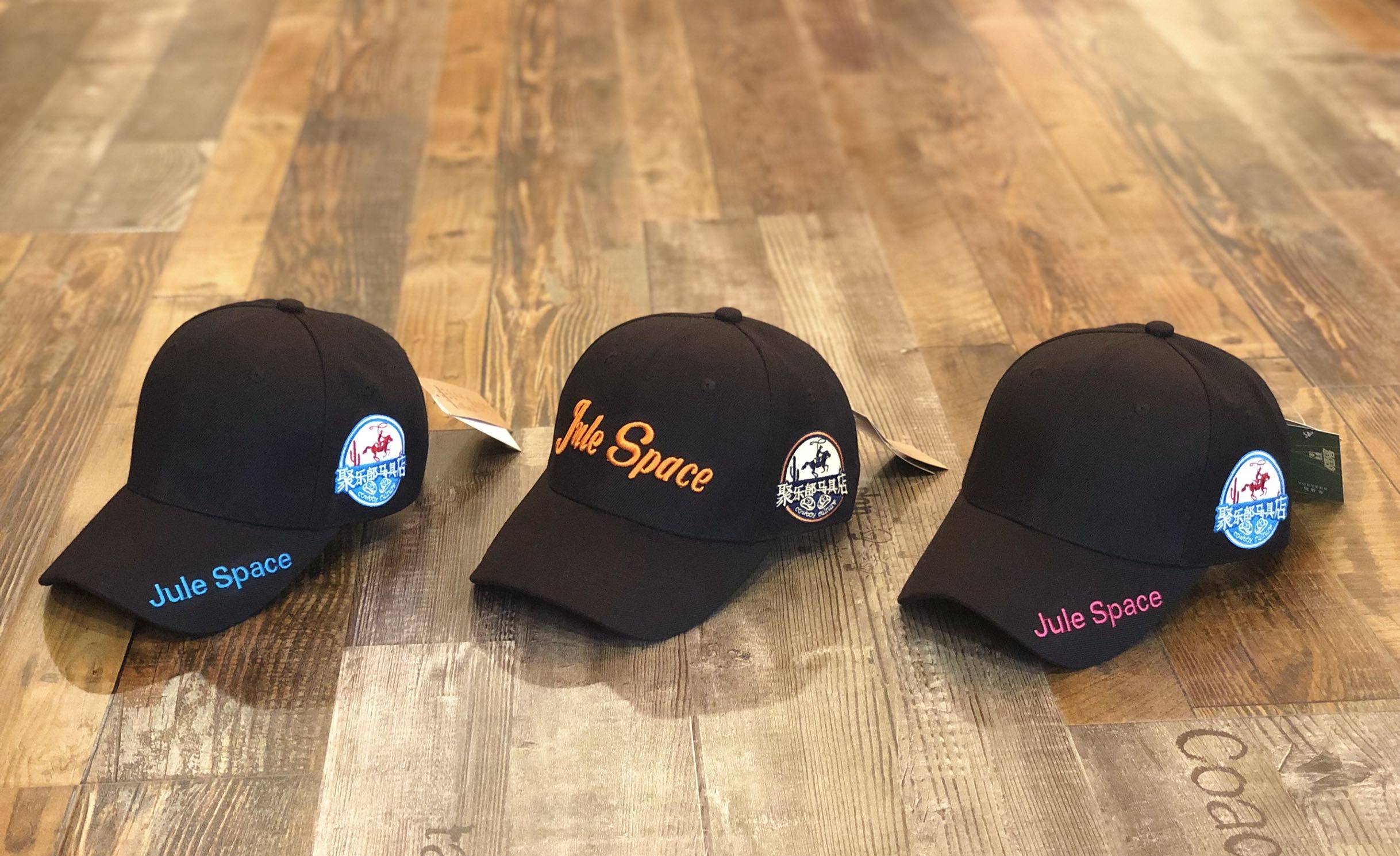 Ju Le Club harness shop baseball cap men and women with the same size sports and leisure embroidery pattern