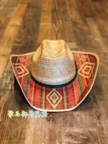 United States Bullhide Western cowboy hat Panama grass sun hat Ju Lok Club harness shop promotion