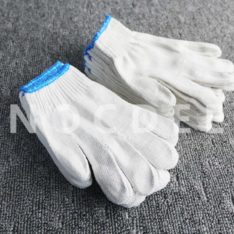 Hot Pin Labour Gloves Wear Resistant Cotton Yarn Gloves Worksite Industrial Cotton Yarn Cotton Thread Sand Yarn Gloves 10 Double