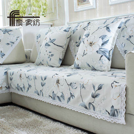 Fu Home Textile Sofa Towel Cotton Linen Cotton Custom Old Coarse Sofa Cushion Cloth Backrest Towel Pastoral Sofa Armrest Towel