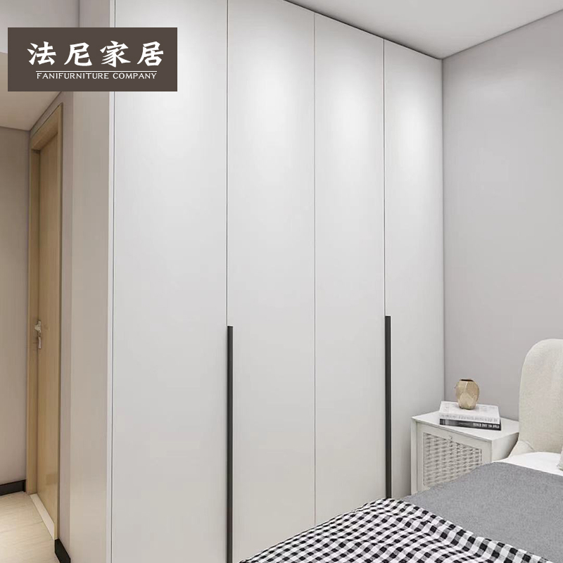 Fanny Home Tianjin Overall Custom Wardrobe Bedroom Nordic Simple Swing Door Aige Wardrobe Cloakroom Customization