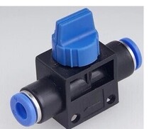  Pneumatic components Quick connector Hand valve Pipe valve Trachea quick plug plastic socket HVFF4 6 8 10 12mm
