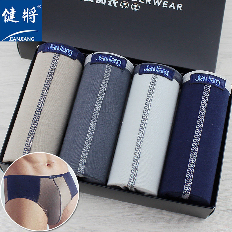 Athletic Men's Triangle Underwear Elastic Cotton Thin Narrow Edge Breathable Pants Youth Single-layer Crotch Boys' Briefs