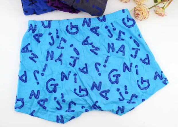 Jiantong nam lớn trẻ em đồ lót cotton boxer quần short cậu bé học sinh trung học cơ sở eo giữa bốn góc hộp quà