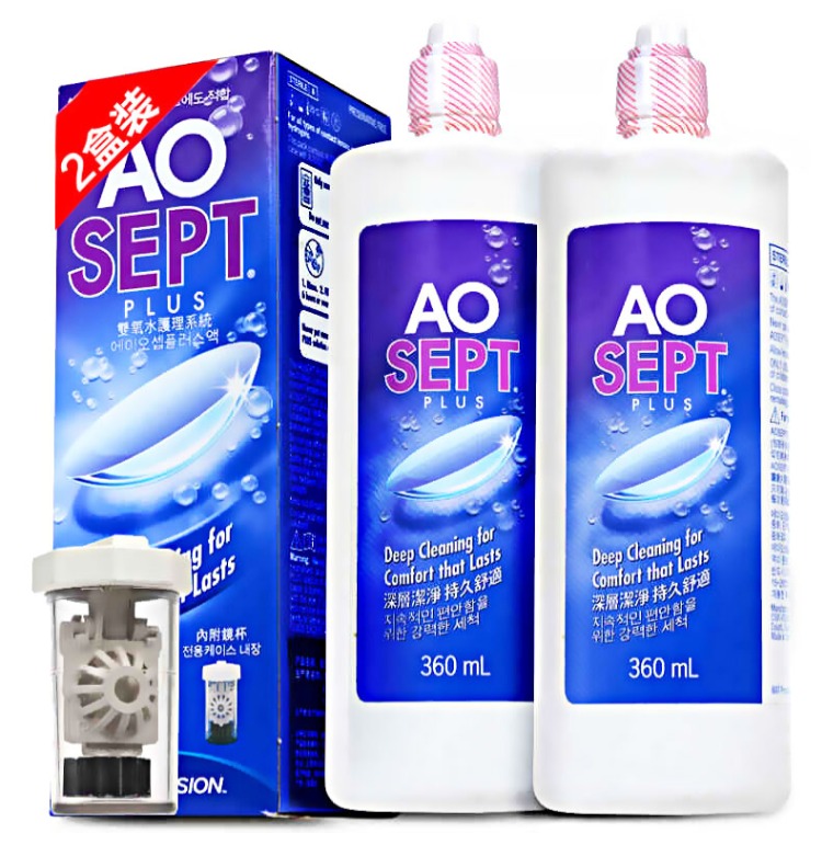 Alcon Alcon Vision Kang hydro peroxide giải pháp chăm sóc kính vô hình 360ml * 2 chính thức - Kính đeo mắt kính lens 1 ngày