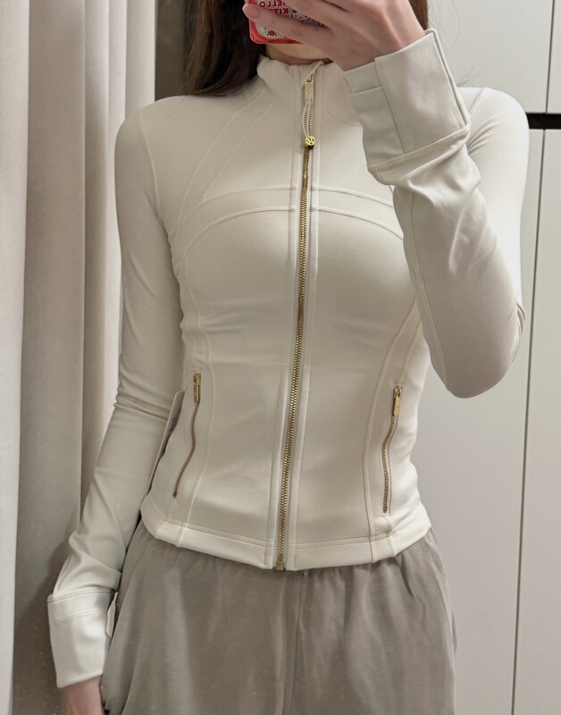 Direct Shipping Lululemon Define Cropped Nulu Short Stand-Collar Yoga Slim-Fit Jacket for Women