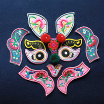 Tiger head embroidery cloth stickers national style tiger head hat tiger head decoration original embroidery
