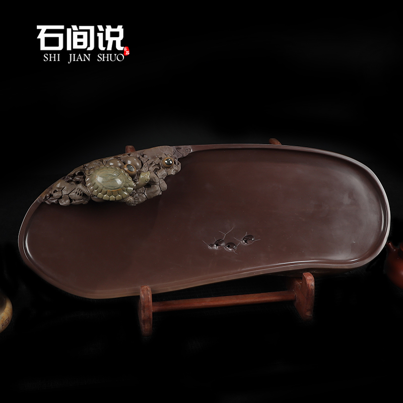 (Solitary) Stone room to say the whole natural sub-cloud-ink stone tea tray minimalist home delivery office tea table tea room