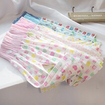 Pure cotton baby high waist belly pants export Daily single summer thin baby high waist pajama pants belly butt shorts