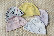 Export European single cotton baby baby cap newborn cotton hat Childrens Month windproof tire cap