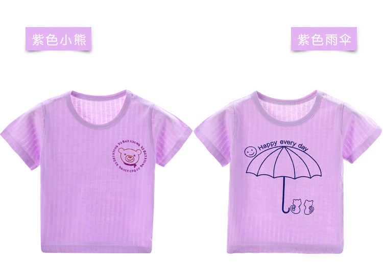 Áo thun cotton bé gái mùa hè bé trai mùa hè bé tay ngắn chạm đáy áo sơ mi nữ bé sơ sinh bằng vải cotton bé trai đồ bộ cho bé gái