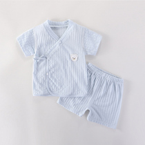 Baby pure cotton suit Summer short sleeves Men and women Baby sleeping clothes lingerie and children Air conditioning Clothing Thin split