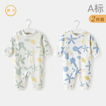 Baby One-piece Clothes Spring Autumn Summer Suit Monk Autumn Clothing Thin lady Pure Cotton Male Baby Khae Newborn Clothes