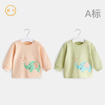 Child T-Shirt Long Sleeve Spring Autumn Pure Cotton Toddler Baby Blouse Baby Blouse Thin girls undershirt male baby spring clothing